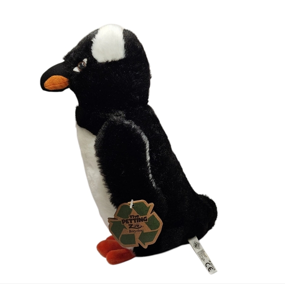 The Petting Zoo 12" Gentoo Penguin Stuffed Animal‎ - Picture 1 of 4
